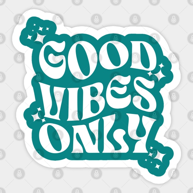 Good vibes only Sticker by Polynesian Vibes